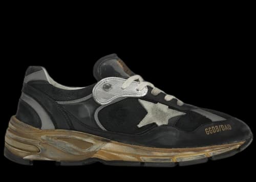 Golden Goose Running Dad Black Grey