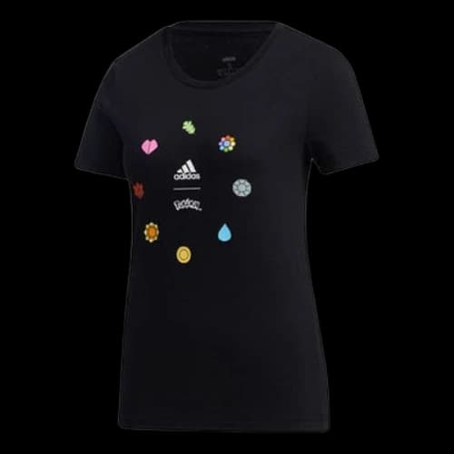 adidas x POKEMON Crossover Printing Training Sports Short Sleeve Black (Women's)