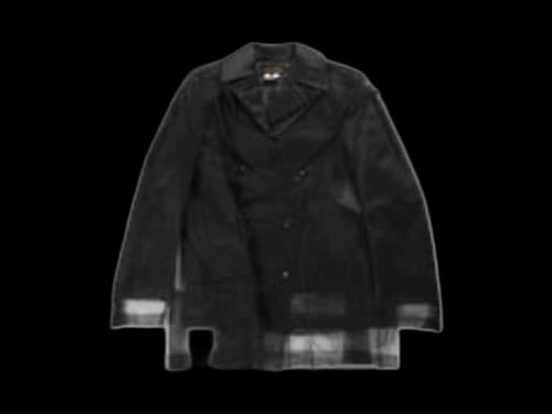 Comme des Garcons Layered Design Jacket White/Carolina Blue