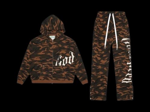 Godspeed OG Logo Sweatsuit Brown Camo