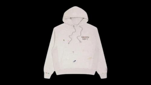 Gallery Dept. Gd Paint Logo Hoodie Light Heather