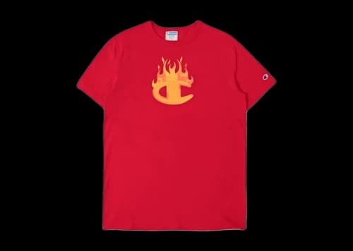 BAIT x Champion x My Hero Acadamia Men Endeavor Tee Red