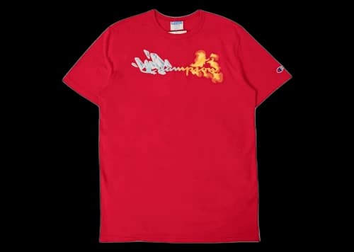 BAIT x Champion x My Hero Acadamia Shoto Tee Red