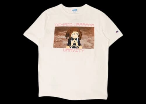 BAIT x Champion x My Hero Acadamia Ochaco Tee White