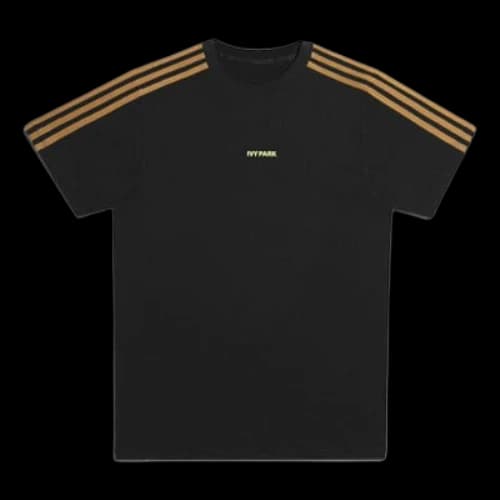 adidas originals x Ivy Park 4 Crossover Embroidered Logo Round Neck Short Sleeve Black T-Shirt