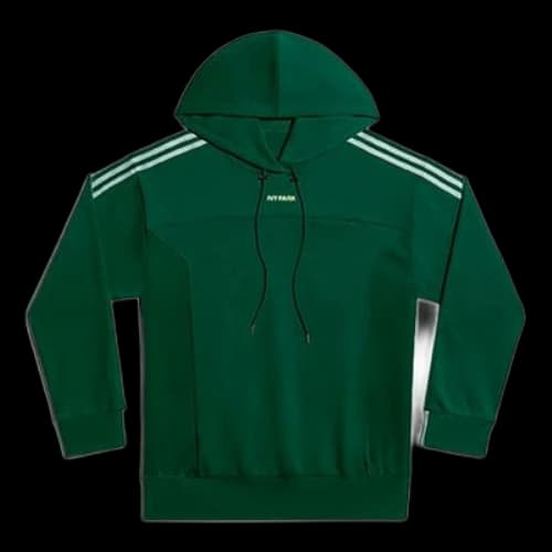 adidas originals x IVY PARK Crossover Solid Color Splicing Detail hooded Sports Couple Style Green