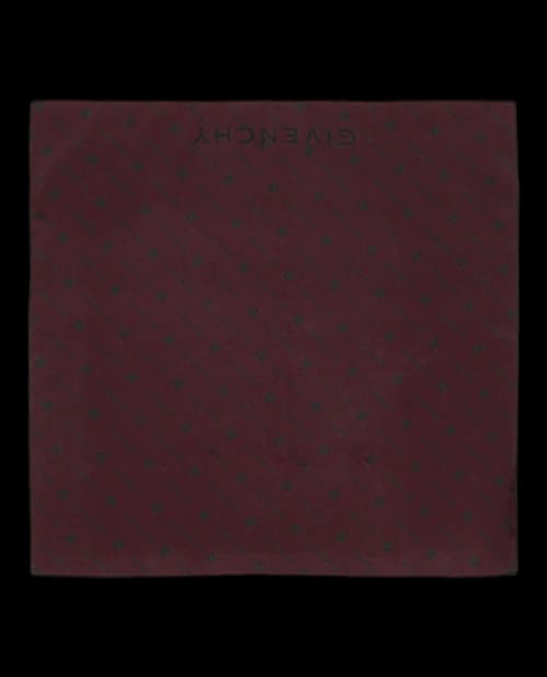 Givenchy 4G Monogram Silk Pocket Square Red/Blue