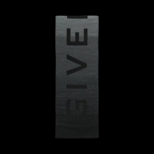 Givenchy Degrade Logo Scarf Black/Grey