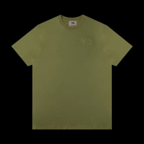Y-3 SS21 Logo Short Sleeve Dark Green T-Shirt