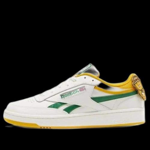 Kakao x Reebok Club C Cozy Wear-Resistant Skate Shoes White Green Unisex 'White Green'