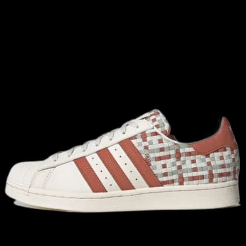 adidas originals Unisex Superstar Low-Top Sneakers White/Red/Green