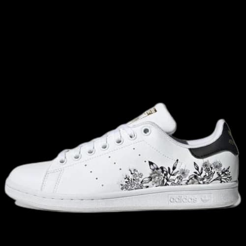 adidas originals Stan Smith Black Floral White/Black