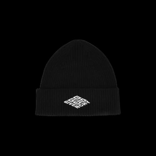 Givenchy Logo Skater Beanie Black/White