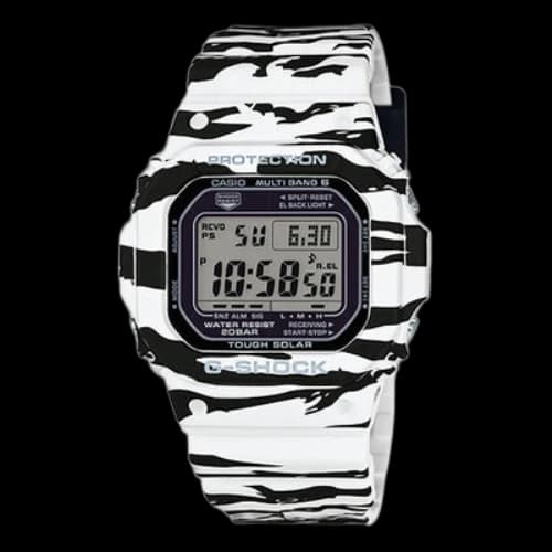 CASIO G-Shock Digital 'White Black Zebra'