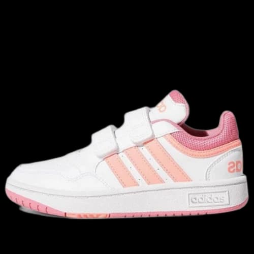 (GS) adidas Hoops Lifestyle Basketball Hook-and-Loop Shoes 'White Rose Tone'