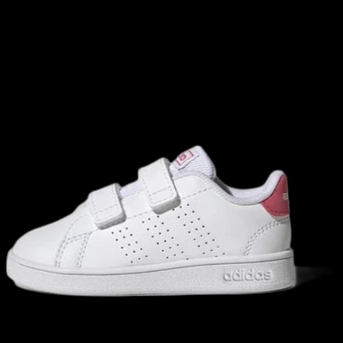 (TD) adidas Advantage Court Two Hook-and-Loop 'White Real Pink'