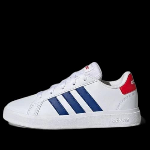 (GS) adidas Grand Court Lifestyle Tennis Lace-Up 'White Royal Blue Red'