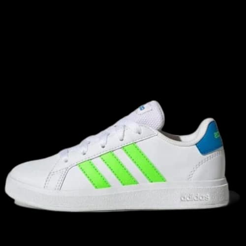 (GS) adidas Grand Court 2.0 Lifestyle Tennis 'White Solar Green'