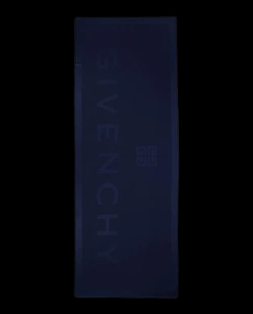 Givenchy Wool Blend Logo Scarf Navy