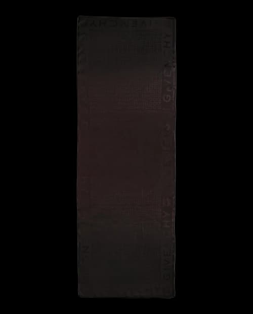 Givenchy 4G Oblong Silk Scarf Dark Brown