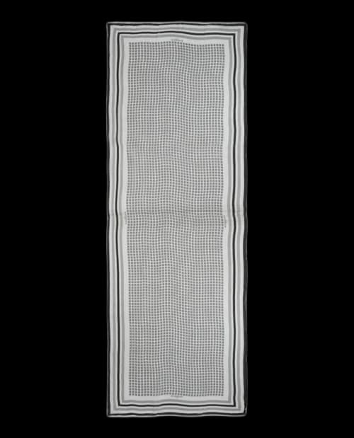 Givenchy 4G Outline Silk Scarf White/Black