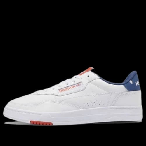 Reebok Court Peak Low Top Casual Skate Shoes Unisex White Orange 'White'
