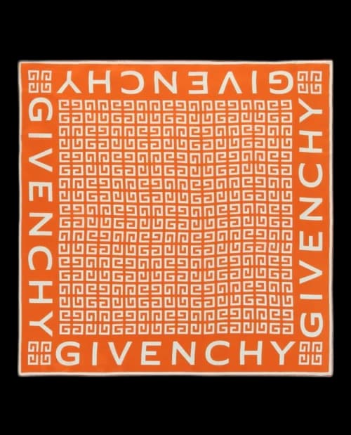 Givenchy 4G Monogram Printed Scarf Orange