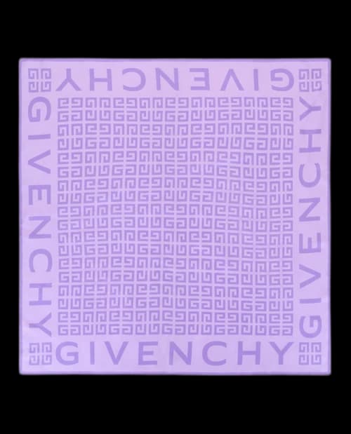 Givenchy 4G Logo Silk Scarf Lavender