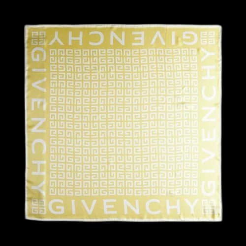 Givenchy 4G Logo Silk Scarf 'Banana/White'