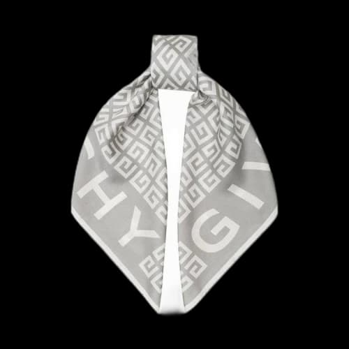 Givenchy 4G Logo Silk Scarf 'Marble Grey'