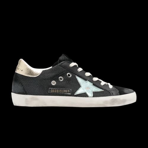 Golden Goose Superstar 'Black Metallic Light Blue' (Women's)