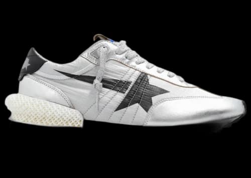 Golden Goose Marathon Silver/Black (Women's)