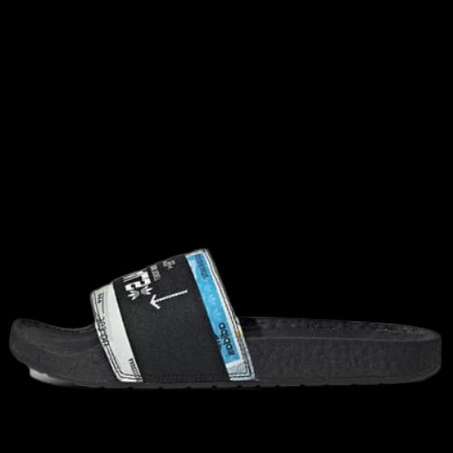adidas originals Adilette Casual Sports Slippers Black White Unisex 'Black White'