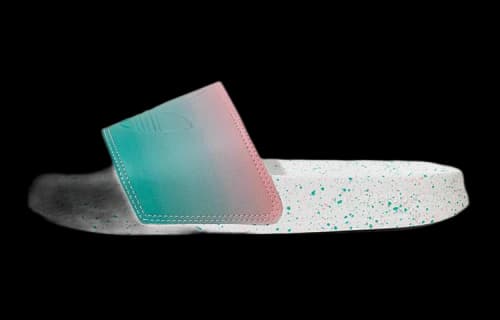 (GS) adidas Originals Adilette Lite Slides 'Pink White Teal'