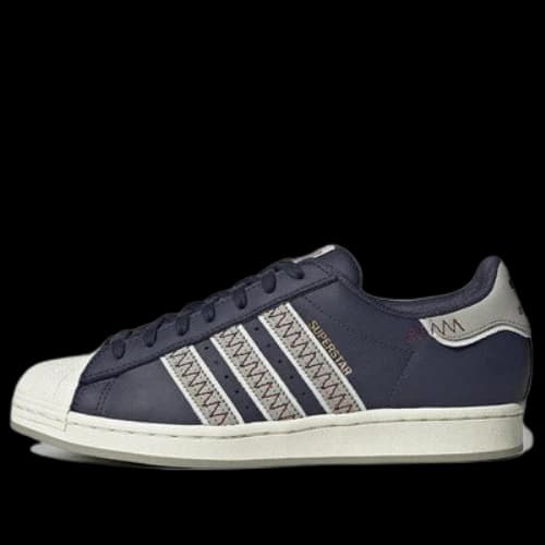 adidas originals Superstar 'Dark Blue Light Gray White'