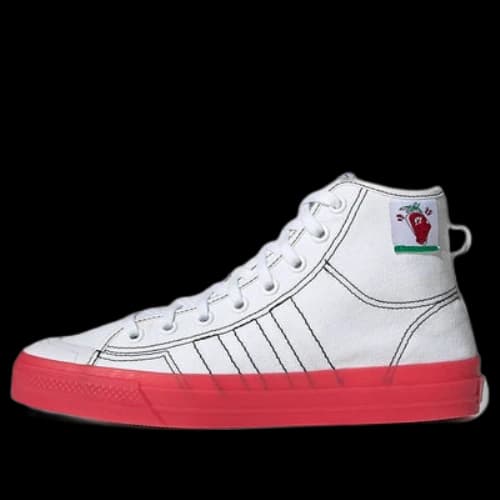 adidas Nizza Hi Rf 'White Red'