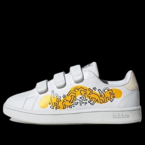 adidas Advantage . 'White Yellow'