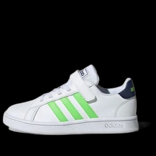 (PS) adidas Grand Court 'Cloud White Solar Green'