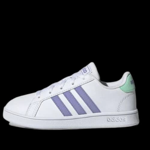 (GS) adidas Grand Court Tennin 'White Purple'