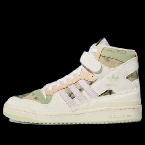 adidas originals Forum Hi 84 Acid Wash 'Cream Green Orange'