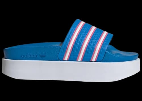 adidas Adilette Bonega Slides Blue Rush Cloud White Pulse Magenta