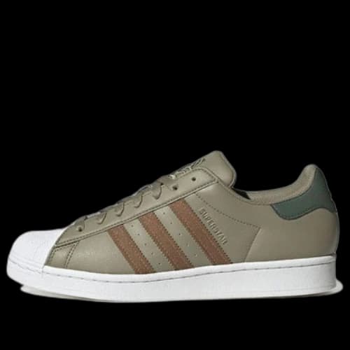 adidas originals Superstar 'Green Brown'