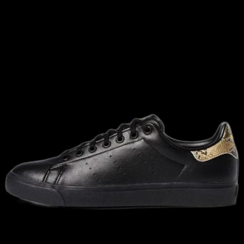 adidas originals Stan Smith Vulc Cozy Wear-Resistant Fashion Low Top Casual Skate Shoes Unisex Black