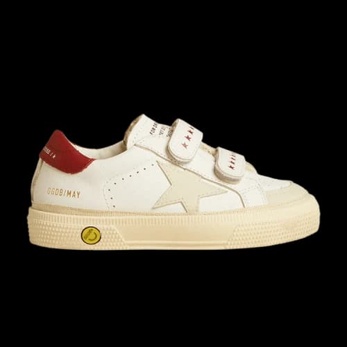 Golden Goose May Kids 'White Light Beige Red'
