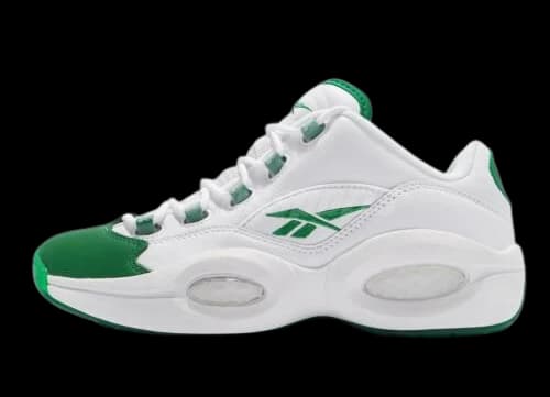Reebok Question Low Green Toe