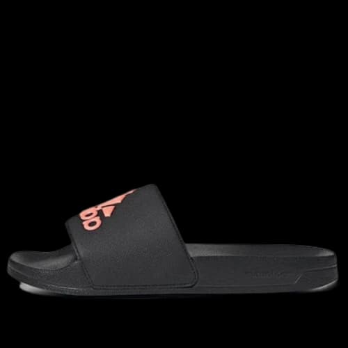 adidas Adilette Cozy Wear-Resistant Black Unisex Slippers 'Black Pink'