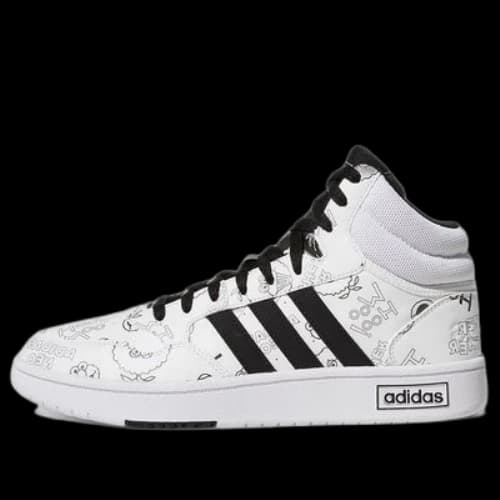 adidas Hoops 3.0 Mid 'White Black'