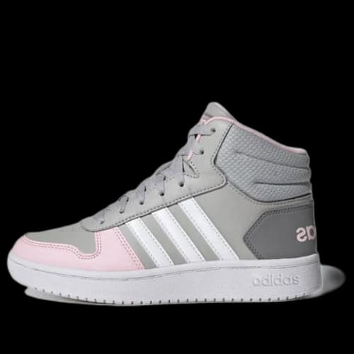 (GS) adidas Hoops 2.0 Mid 'Grey Pink'