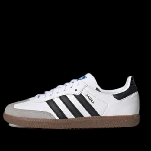 (GS) adidas Samba J 'White Black'