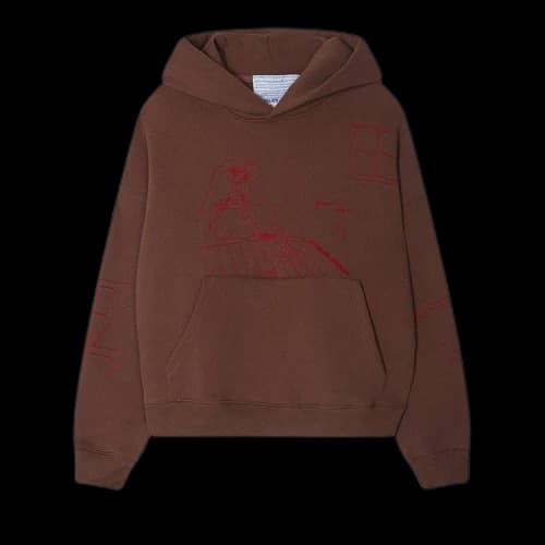 Jungles Slow Down Embroidered Hoodie 'Brown'